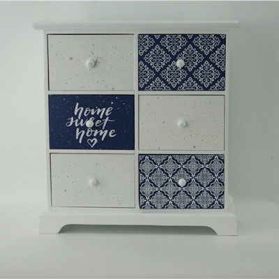 Xmas wooden table drawer decoration