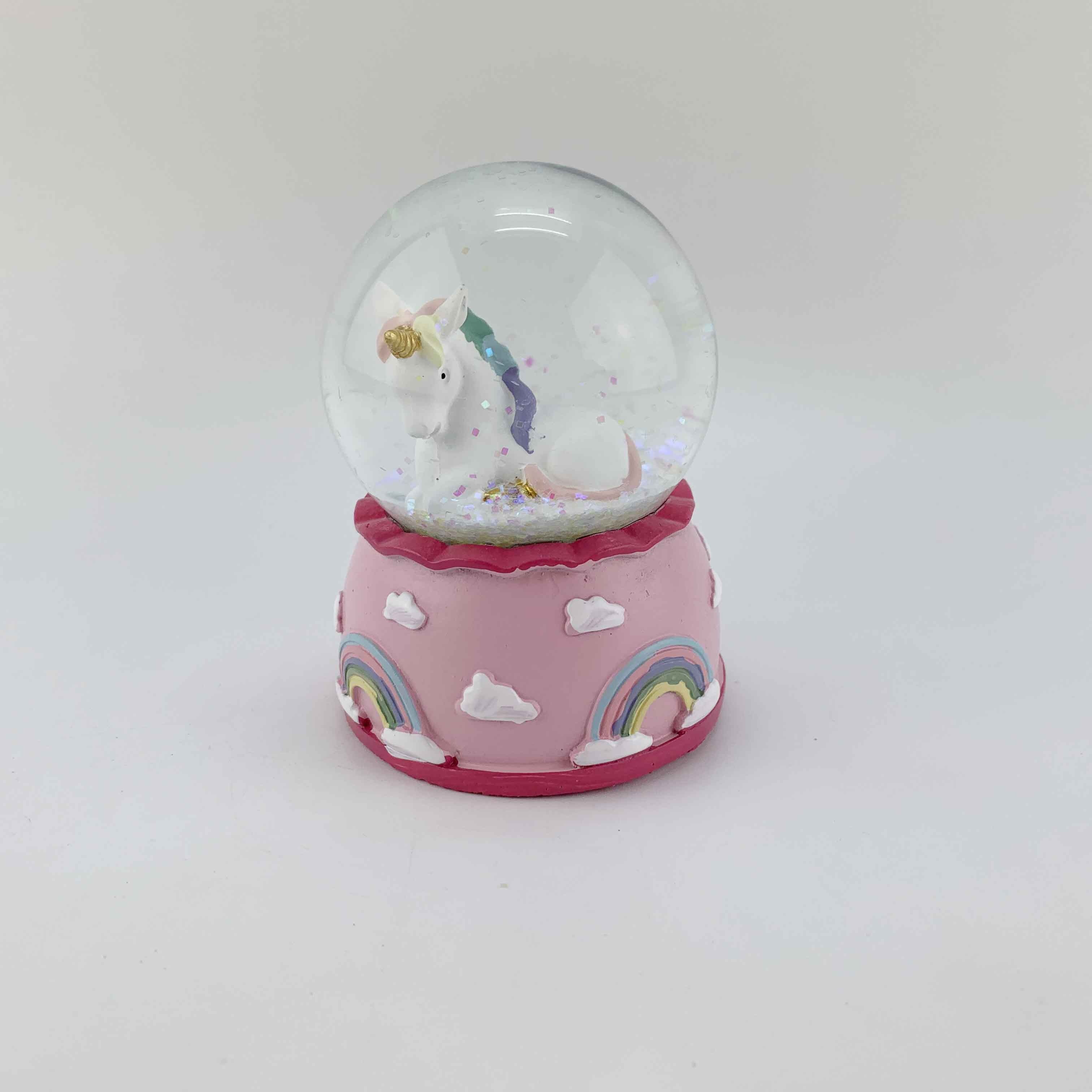 Snow globe unicorn designed Dia45mm
