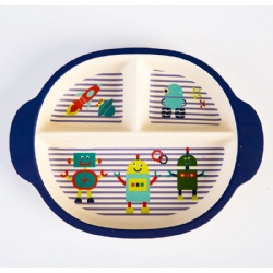 Various Kids Baby Bamboo Tableware Set Feeding Plate