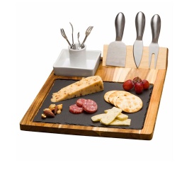 New Trend Natural Wooden Slate Cheese Board