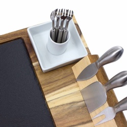 New Trend Natural Wooden Slate Cheese Board