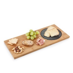 Wood Cheeseboard Bamboo Slate Food Serving Tray