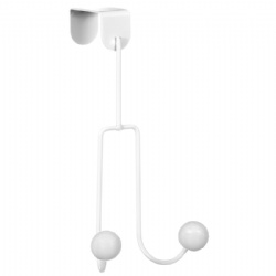 Twin Overdoor Hooks - White