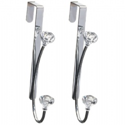 Jewel Overdoor Hooks 2pk