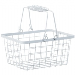 Shopping Storage Basket - White