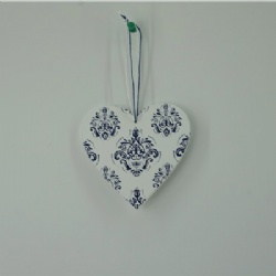 Xmas wooden hanging heart decoration