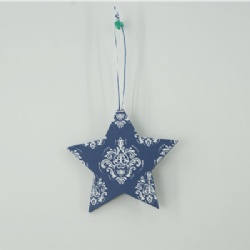 Xmas wooden hanging star decoration