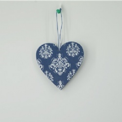 Xmas wooden hanging heart decoration