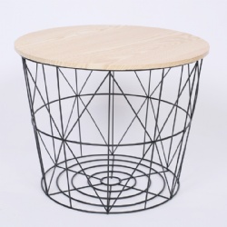 Basket side tea table Dia50xH40CM