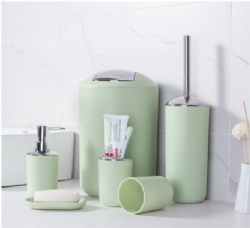 6pcs bathroom set PP+ABS material