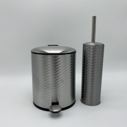 5L dustbin with toilet brush