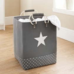 Soft Laundry Bag with Rope Handle - Charcoal 45 x 34cm (Approx.)