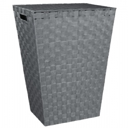 Woven Laundry Hamper - Charcoal