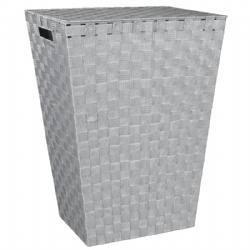 Woven Laundry Hamper -grey