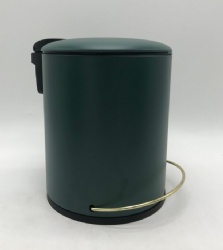 Round pedal dustbin 5L  NEW-green